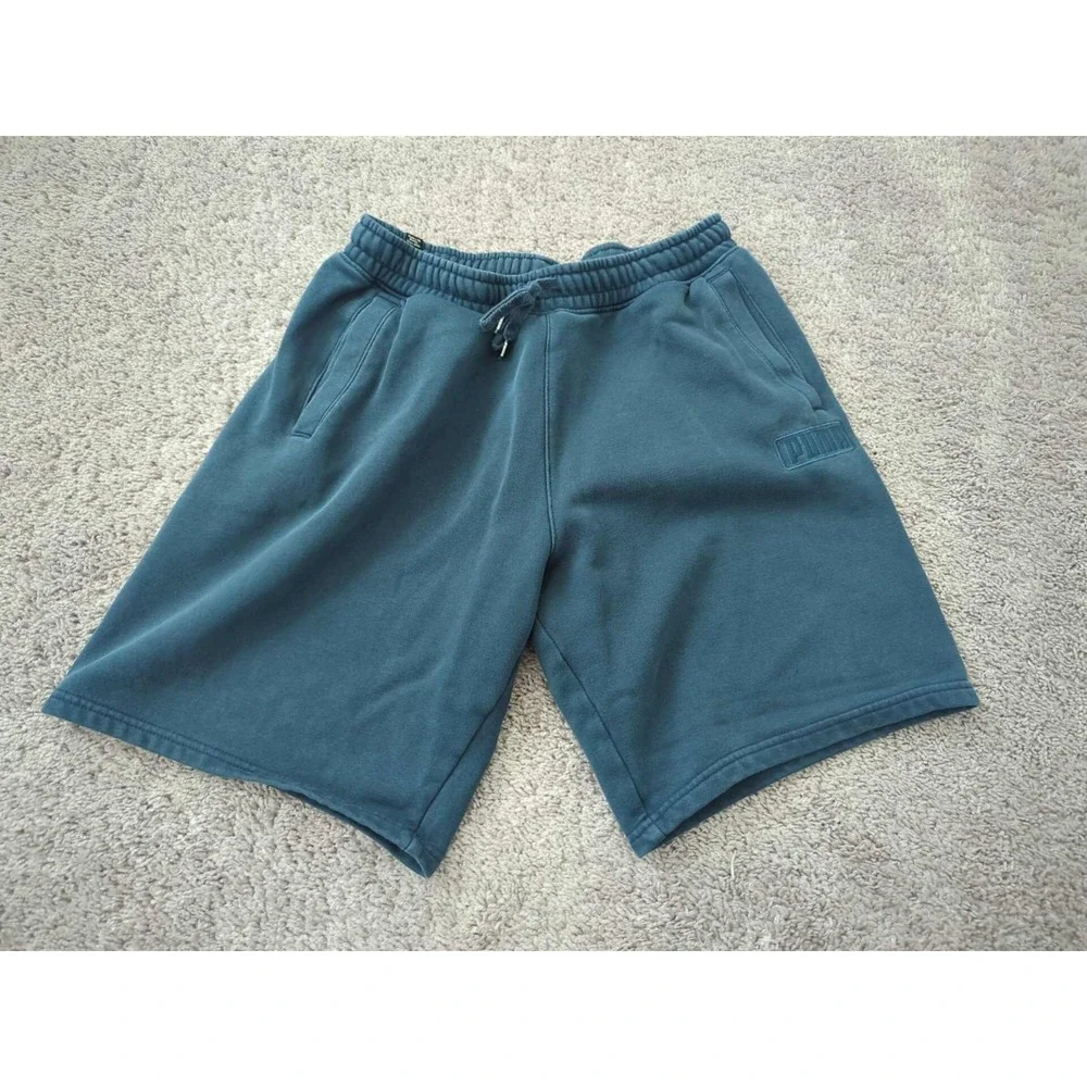 Puma Shorts Mens M Blue‎ Inseam: 9